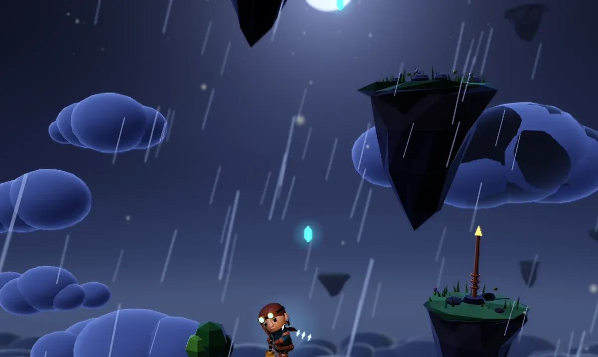 Arlo climbing in The Storm